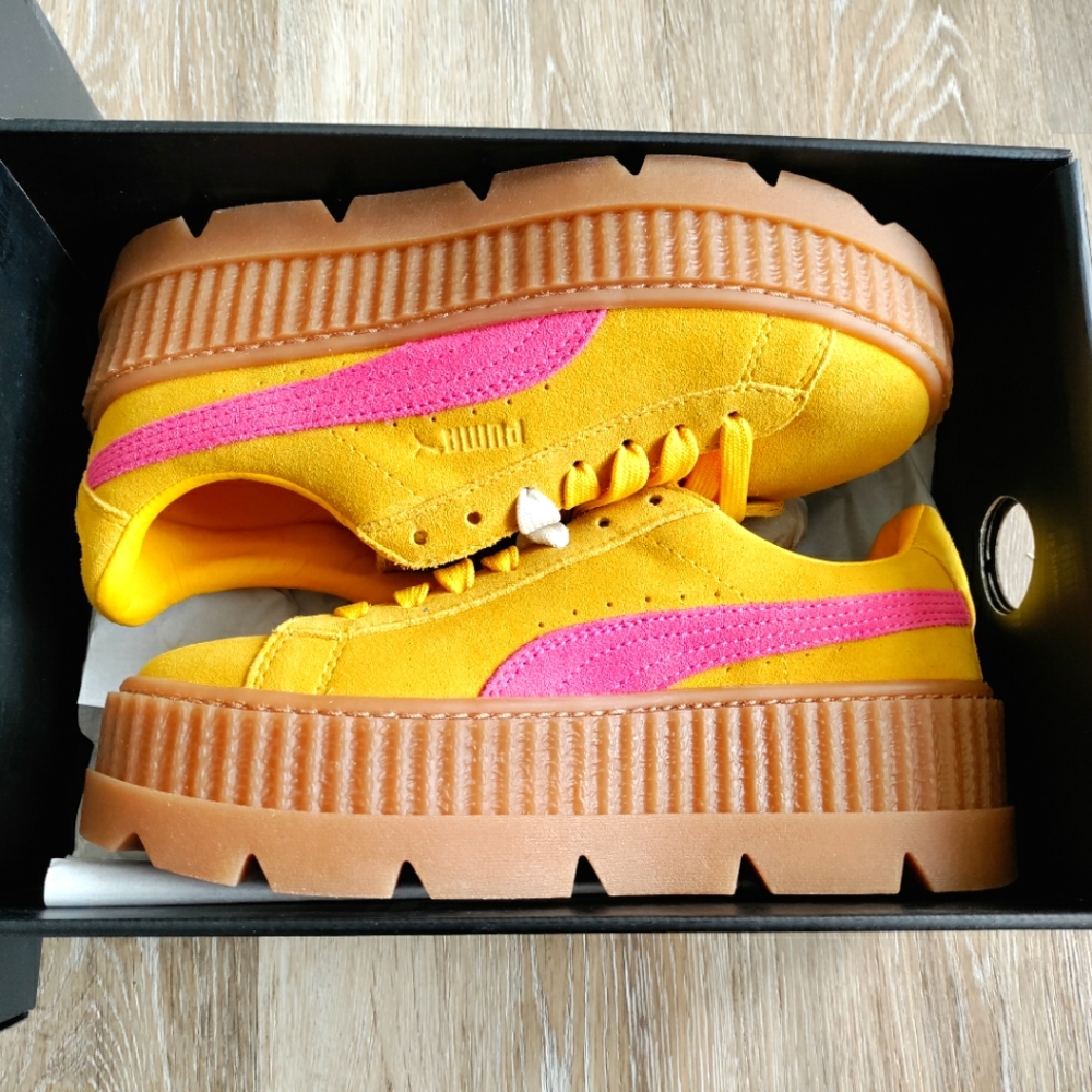 NEW Collectable Fenty Puma Platform Sneakers | Suede with Leather Insoles